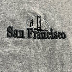 Vintage Gray San Francisco embroidered shirt
